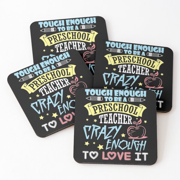 Item preview, Touch Enough To Be A Preschool Teacher Crazy Enough Love It Gift  designed and sold by dominique235.