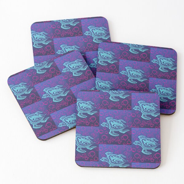 Item preview, Ocean Blue Tribal Hawaiian Sea Turtle designed and sold by WoodburyLake.