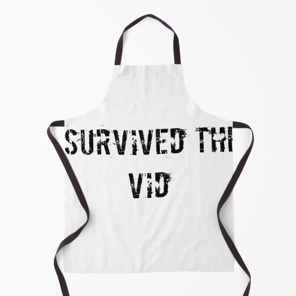 Item preview, I survived the vid - covid black text designed and sold by secretcreatives.
