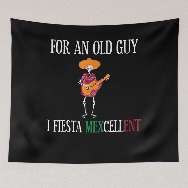 Item preview, Mens Mexican Guitar Skeleton I Fiesta Mexcellent Men Gift  designed and sold by dominique235.