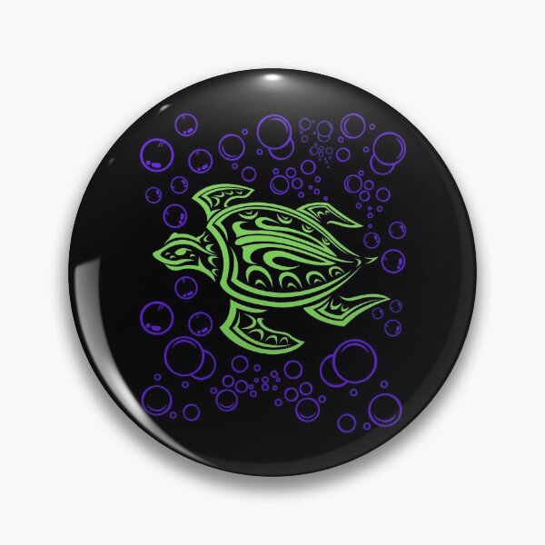 Item preview, Ocean Green Tribal Hawaiian Sea Turtle   designed and sold by WoodburyLake.