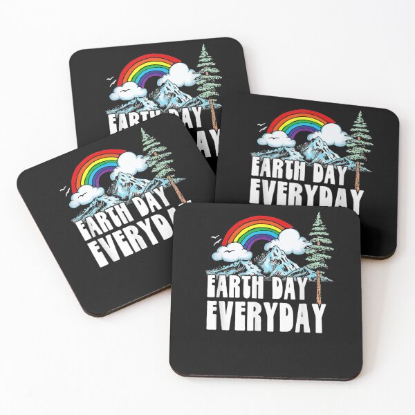 Item preview, Earth Day Every Day Vintage Rainbow Nature Outdoor Retro Gift  designed and sold by lindafrances.