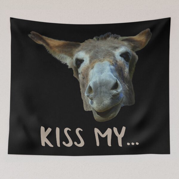 Item preview, Kiss My Ass Funny Donkey designed and sold by JellyBeenzz.