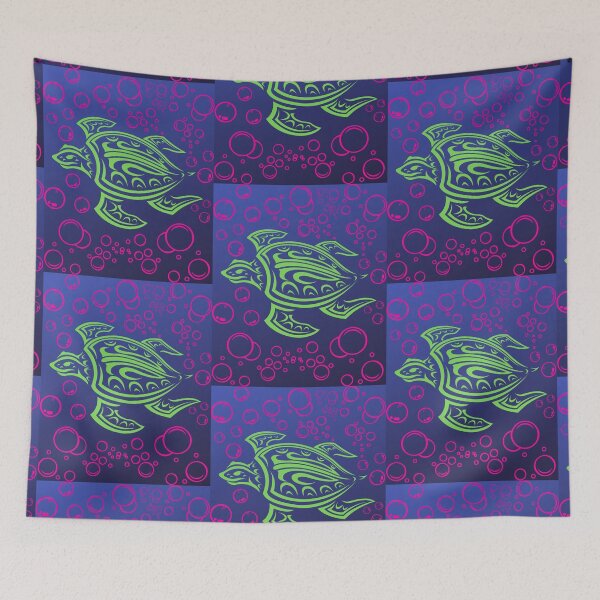 Item preview, Ocean Green Tribal Hawaiian Sea Turtle   designed and sold by WoodburyLake.