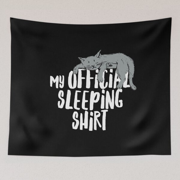 Item preview, My official Sleeping Shirt Cat Lovers designed and sold by Kalli-design.