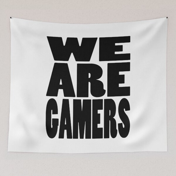 Item preview, WE ARE GAMERS | Gaming geeky typography designed and sold by Cevil.
