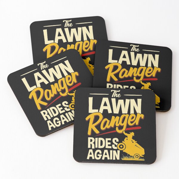 Item preview, The Lawn Ranger Rides Again Funny Lawn Tractor Mowing designed and sold by Nikolanek.