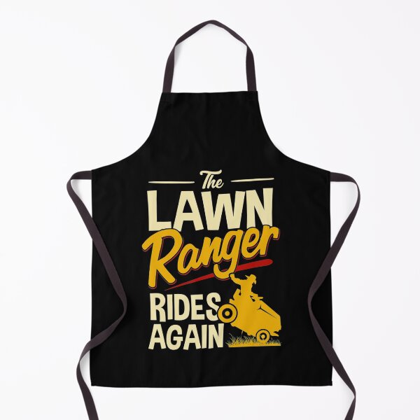 Item preview, The Lawn Ranger Rides Again Funny Lawn Tractor Mowing designed and sold by Nikolanek.