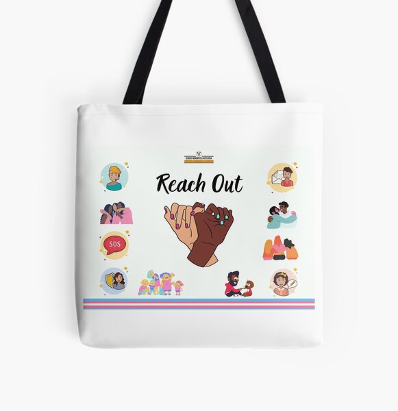 Reach Out All Over Print Tote Bag