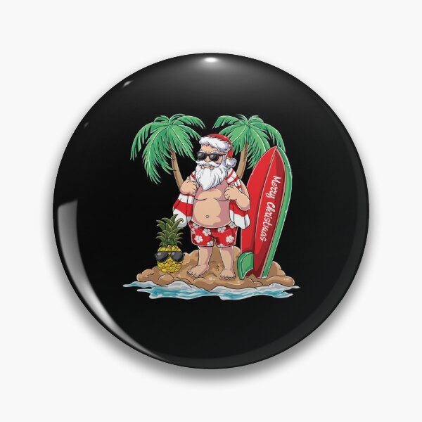 Item preview, Santa Beach Holiday Plams Christmas in July Surfing designed and sold by Nikolanek.