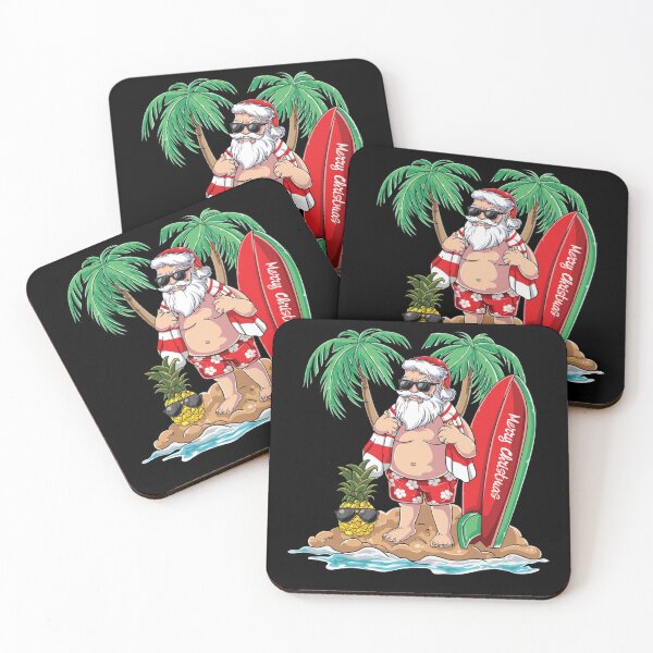 Item preview, Santa Beach Holiday Plams Christmas in July Surfing designed and sold by Nikolanek.