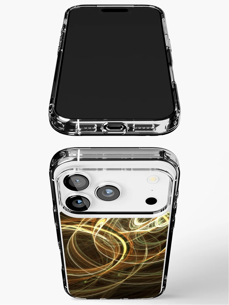 Thumbnail 3 of 5, iPhone Case, Fractal Pulse Rings designed and sold by Alex Pringle.