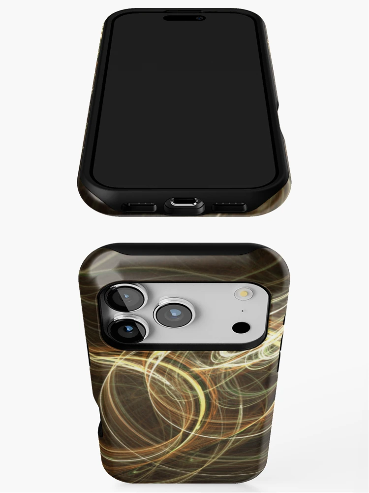 Thumbnail 3 of 4, iPhone Case, Fractal Pulse Rings designed and sold by Alex Pringle.