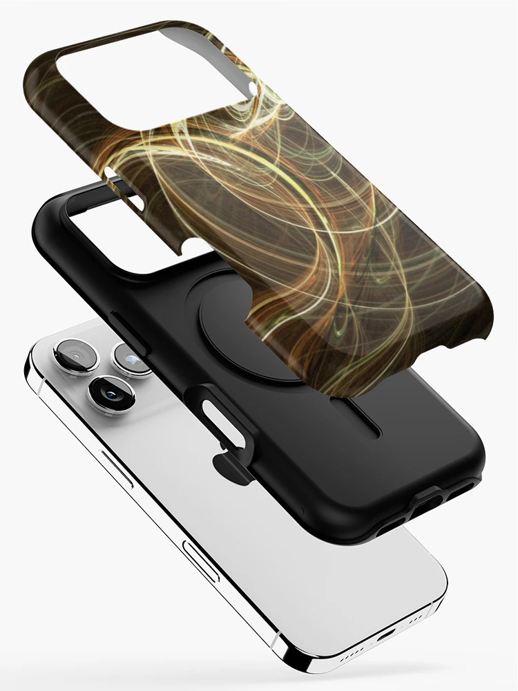 Thumbnail 2 of 4, iPhone Case, Fractal Pulse Rings designed and sold by Alex Pringle.