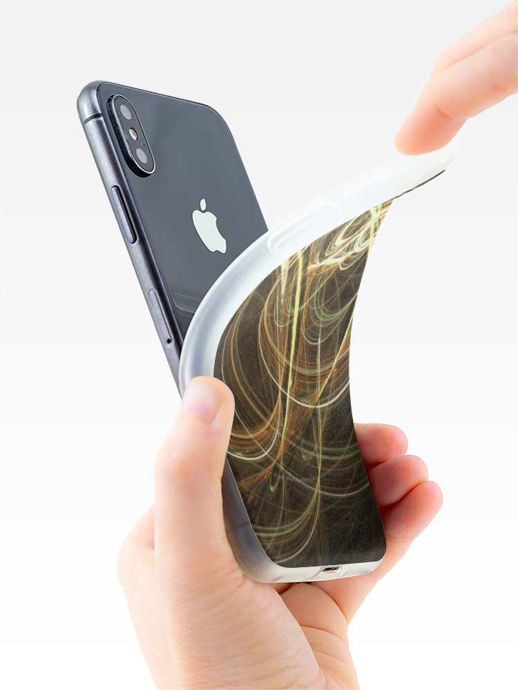 Thumbnail 4 of 5, iPhone Case, Fractal Pulse Rings designed and sold by Alex Pringle.