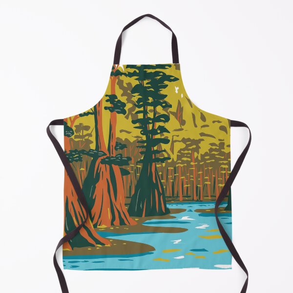 Item preview, WPA Poster of Apalachicola River with Taxodium Distichum at Apalachicola National Forest designed and sold by JohnLucke.