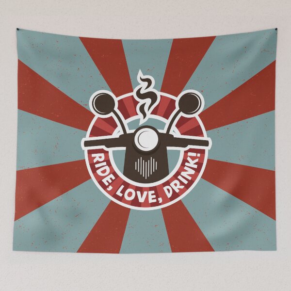 Item preview, RIDE LOVE DRINK MOTORCYCLE designed and sold by Vitsson.