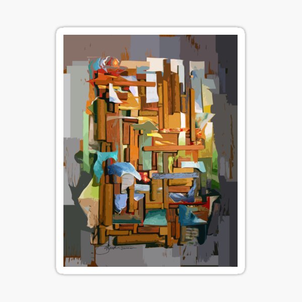 Collage Construct No. 1 Sticker