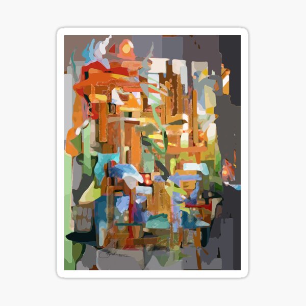 Collage Construct No. 2 Sticker