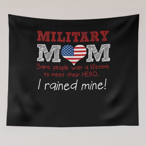 Item preview, Military Mom I Raised My Hero America American Armed Gift  designed and sold by lindafrances.