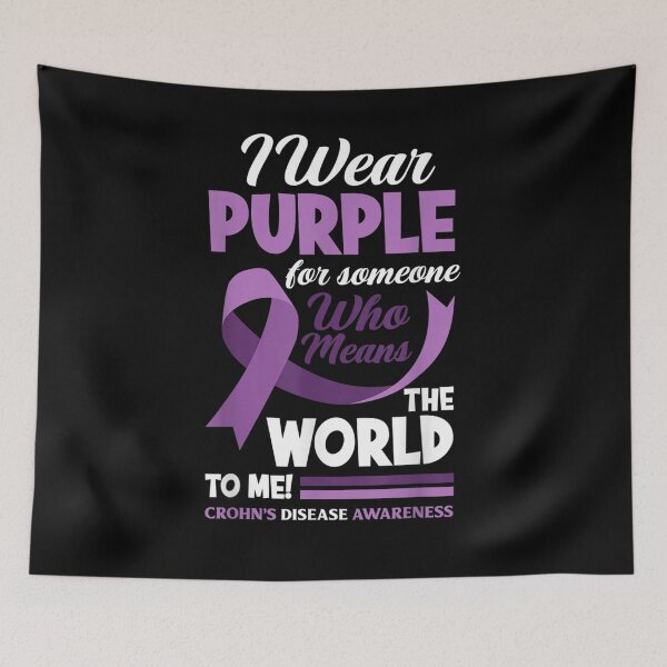 Item preview, I Wear Purple For Someone I Love Crohn's Disease Awareness Gift  designed and sold by lindafrances.