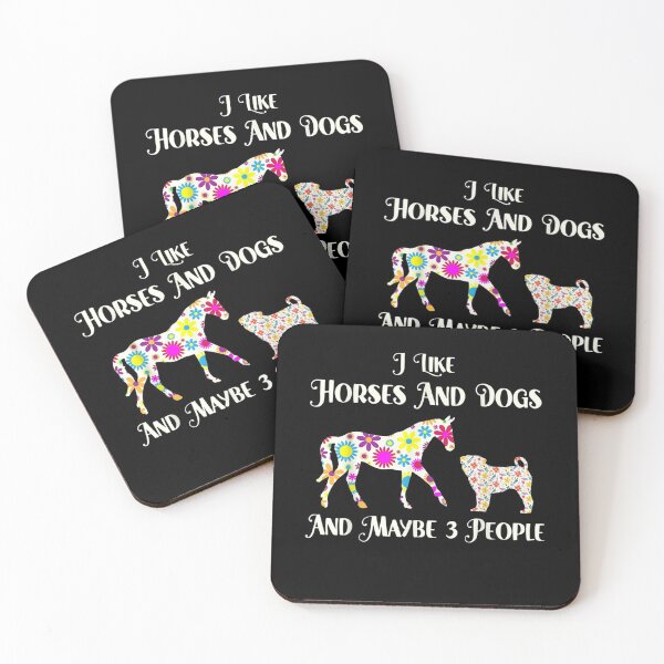 Item preview, I Like Horses And Dogs And Maybe 3 People Gift  designed and sold by lindafrances.