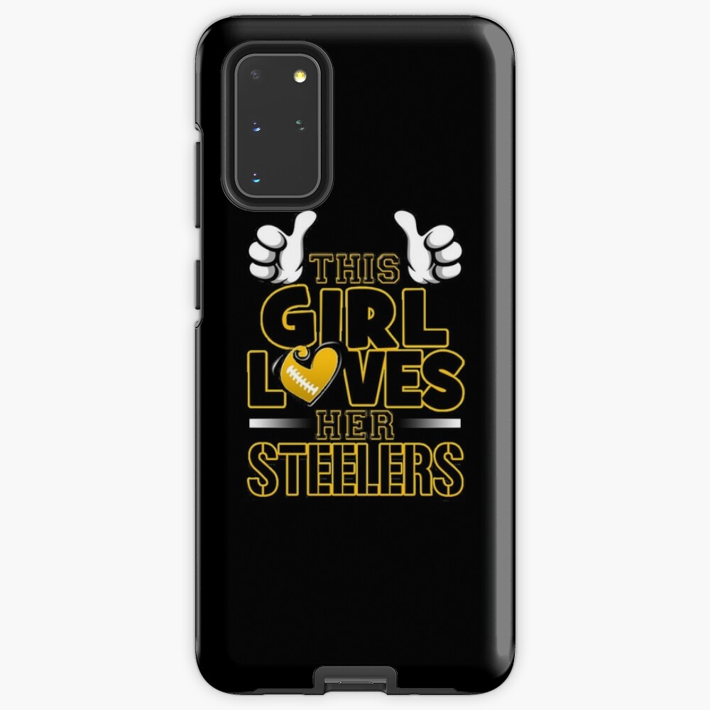 This Girl Loves Her Steelers Football T-Shirt Essential T-Shirt for Sale  by LoyceLakin