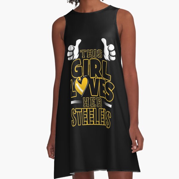 This Girl Loves Her Steelers Football T-Shirt Essential T-Shirt for Sale  by LoyceLakin