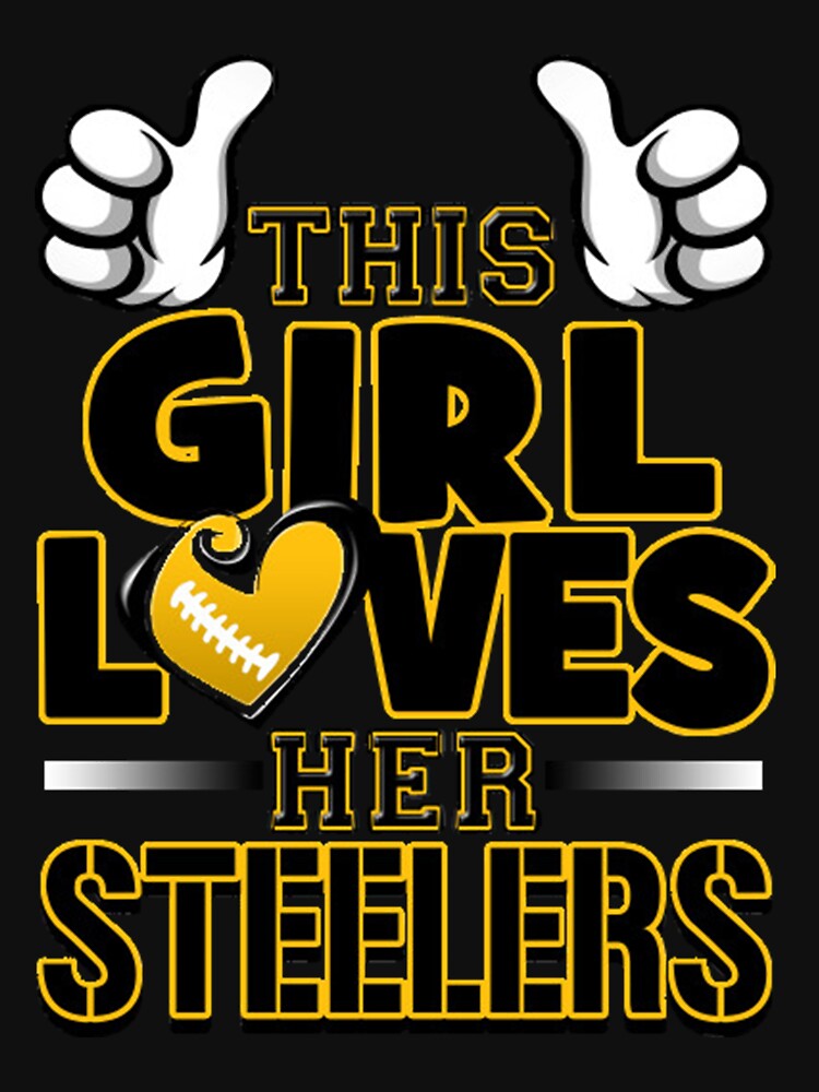 : This Girl Loves Her Steelers T shirt : Clothing, Shoes & Jewelry