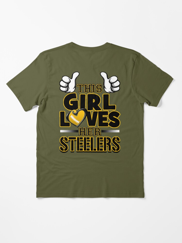 : This Girl Loves Her Steelers T shirt : Clothing, Shoes & Jewelry