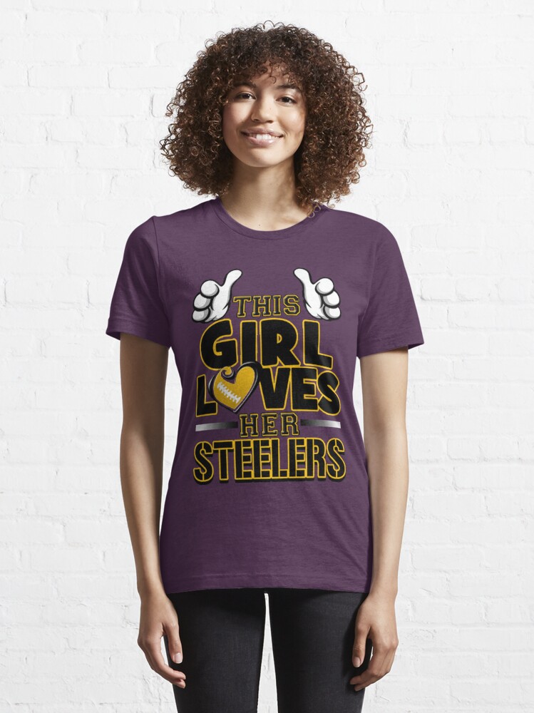 This Girl Love Her Steelers Bling Tee – InspireTeesbyPaula