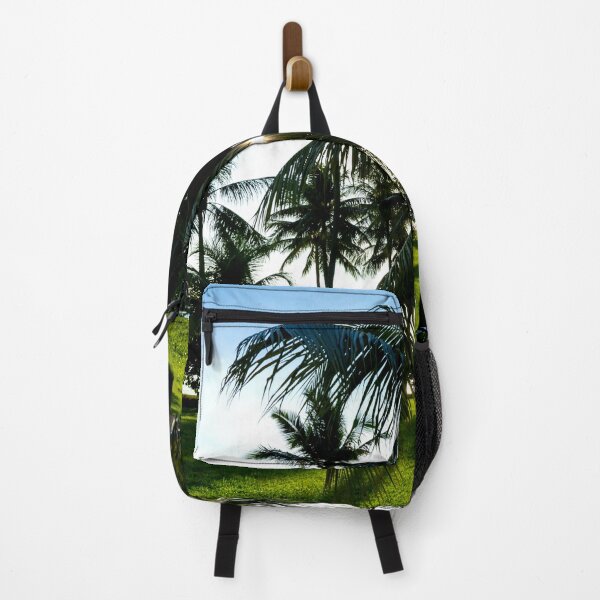 Item preview, Coconut trees near the beach with green grass and bright sun designed and sold by Artsy Boulevard.