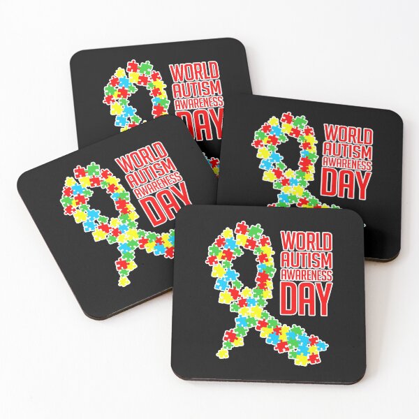 Item preview, Colorful Ribbon World Autism Awareness Day Novelty Gift designed and sold by TTFMerch.