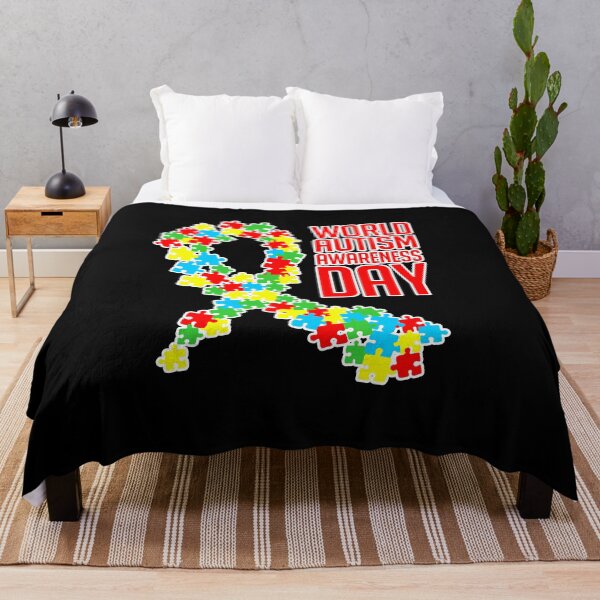 Item preview, Colorful Ribbon World Autism Awareness Day Novelty Gift designed and sold by TTFMerch.
