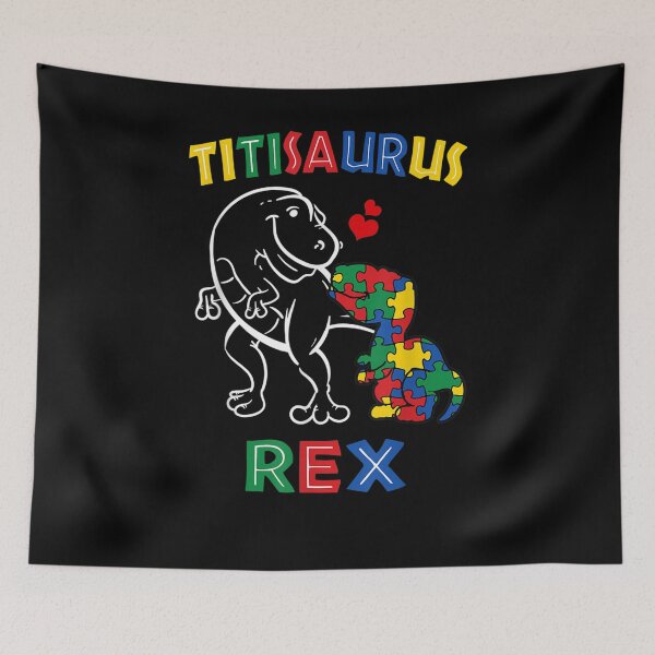 Item preview, Titisaurus Autism Awareness Aunty Dinosaur Dino Aunt Titi Gift  designed and sold by dominique235.