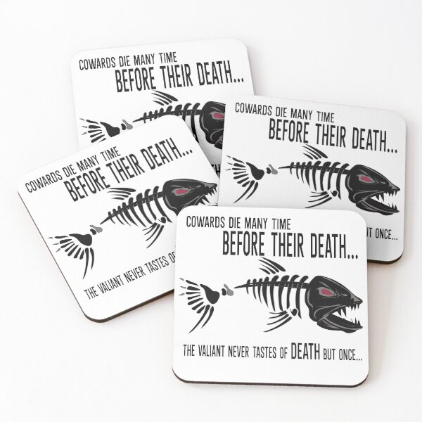 Item preview, Cowards die many times before their death designed and sold by RebeccaRe.