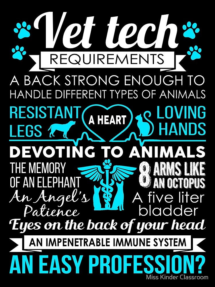 vet-tech-requirements-poster-for-sale-by-teessmartstore-redbubble