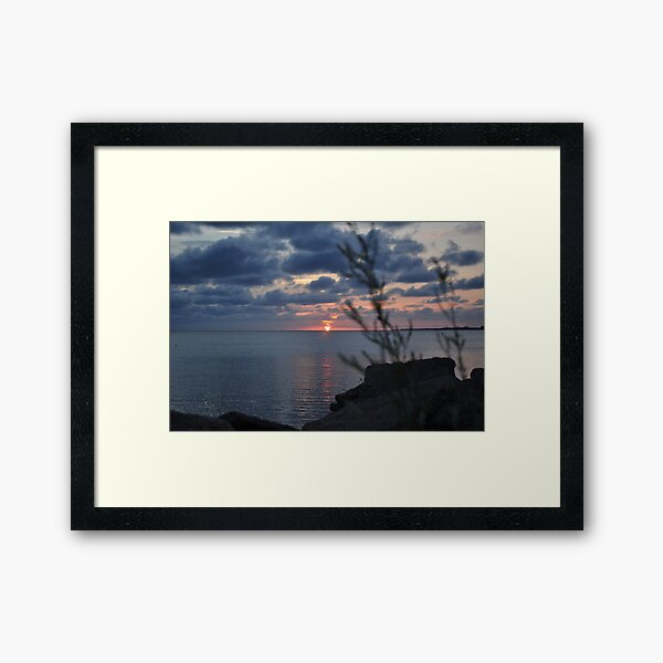 Sunset at Jockey's Ridge State Park Framed Art Print