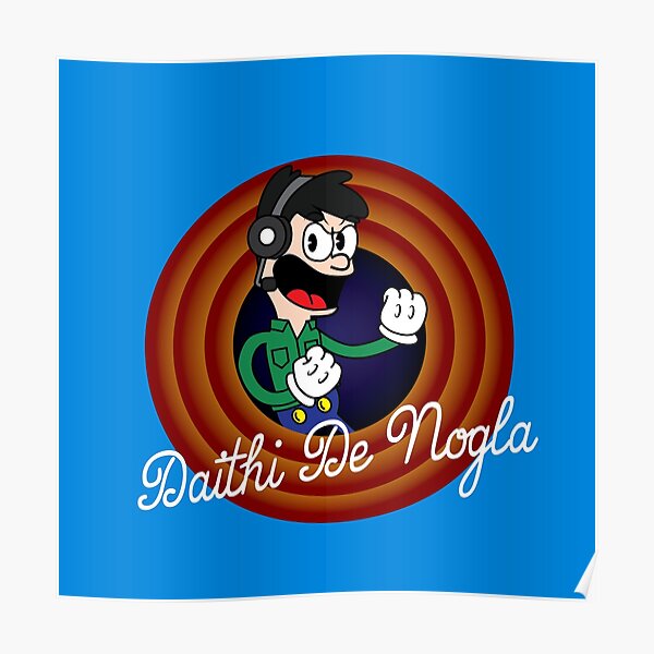 Daithi De Nogla 1930's Cartoon Character Poster