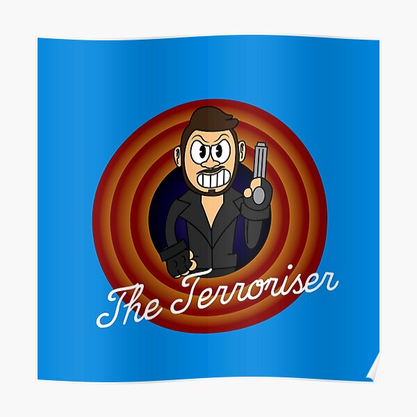 The Terroriser 1930's Cartoon Character Poster