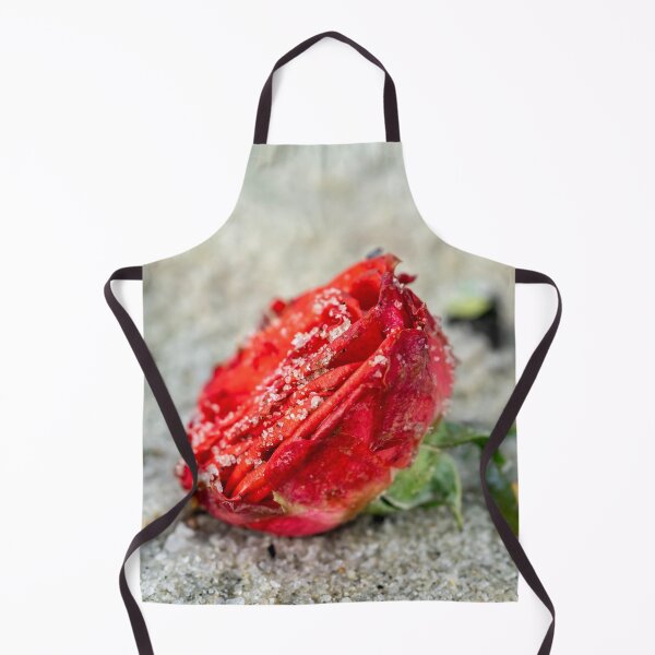 Item preview, Rose dirty and covered with sand on a beach. Red rose dusty left on a beach sand great as girly pattern designed and sold by Artsy Boulevard.