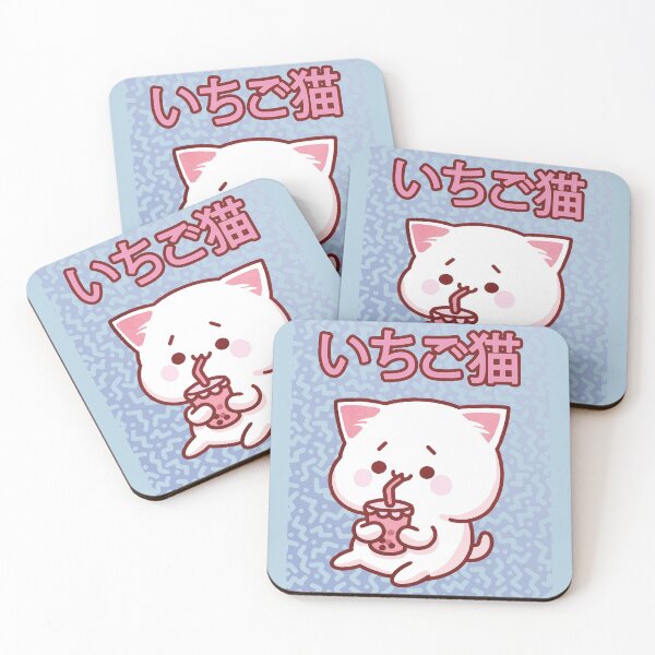 Item preview, 90s Kawaii Strawberry Cat Cute Kitty designed and sold by SoloTravelerSt.