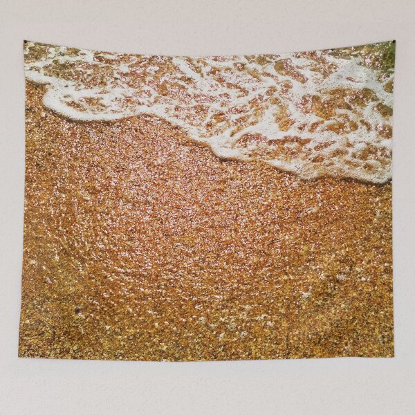 Item preview, A wave throwing out onto the sea shore, natural background  designed and sold by helenkaiy.