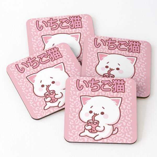 Item preview, 90s Kawaii Strawberry Cat Cute Kitty designed and sold by SoloTravelerSt.