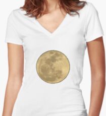 Supermond Shirt mit V-Ausschnitt