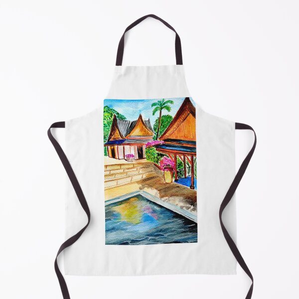 Item preview, Amanpuri, Aman Hotels in watercolor designed and sold by Ala Lopatniov.