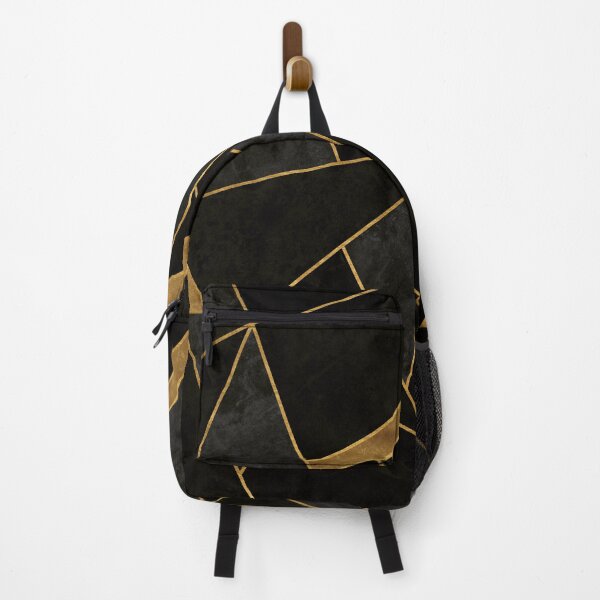 Item preview, Black Night and Gold - Abstract Stone Mosaic designed and sold by AmbienceArt.