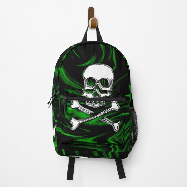 Item preview, Chrome Poison Skull designed and sold by Dapper Kraken.