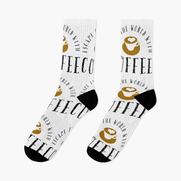 Item preview, Escape the world with coffee designed and sold by Randomlifestore.