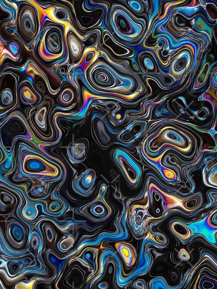 Thumbnail 3 of 3, Scarf, Distorted Spectral Pattern designed and sold by perkinsdesigns.